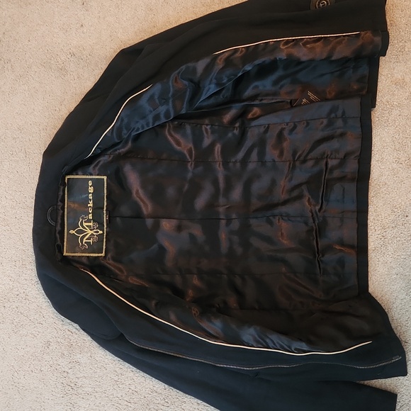 Mackage Black Jacket With Leather Trim - Picture 8 of 16